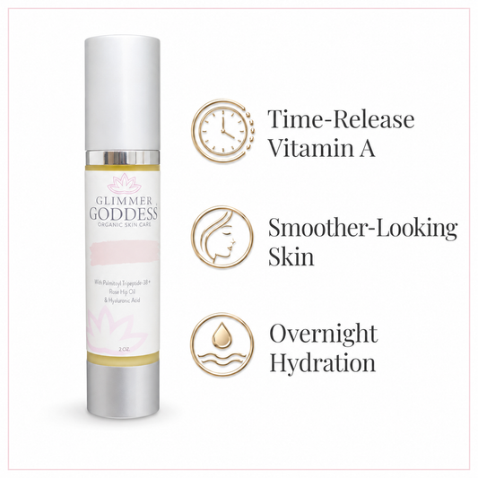 Organic Vitamin A Microcaps Night Cream – Brightening Anti-Aging Treatment - Trending Wellness Store