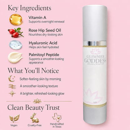 Organic Vitamin A Microcaps Night Cream – Brightening Anti-Aging Treatment - Trending Wellness Store