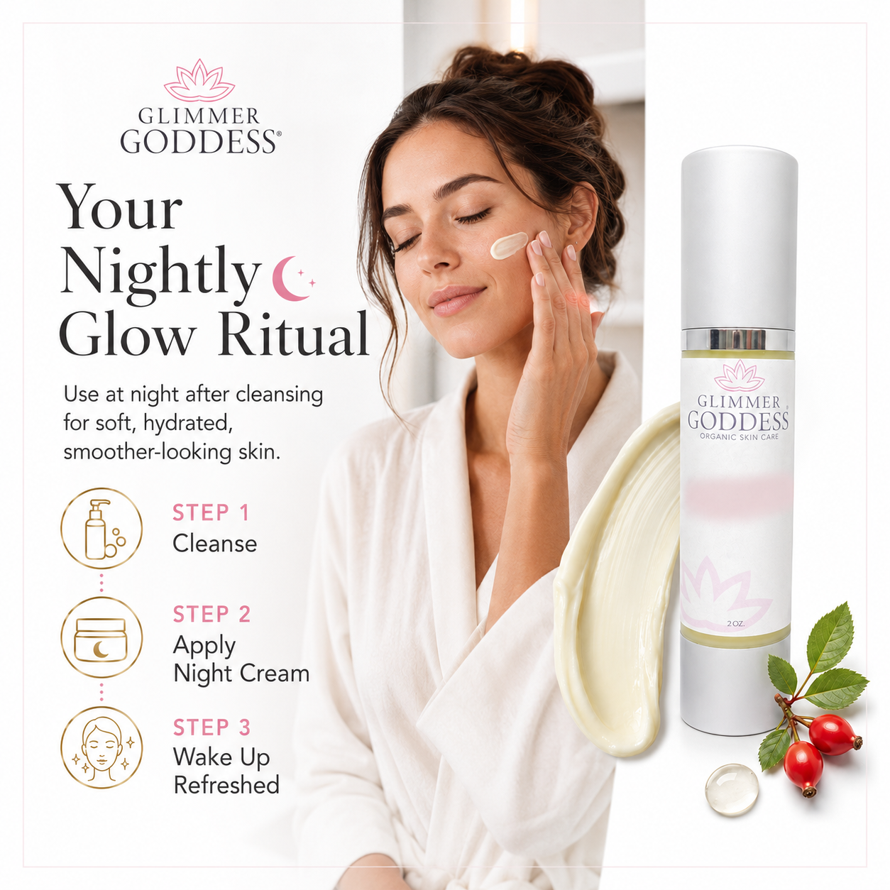 Organic Vitamin A Microcaps Night Cream – Brightening Anti-Aging Treatment - Trending Wellness Store