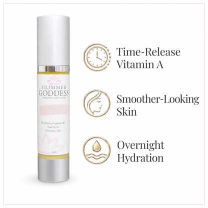Organic Vitamin A Microcaps Night Cream – Brightening Anti-Aging Treatment - Trending Wellness Store