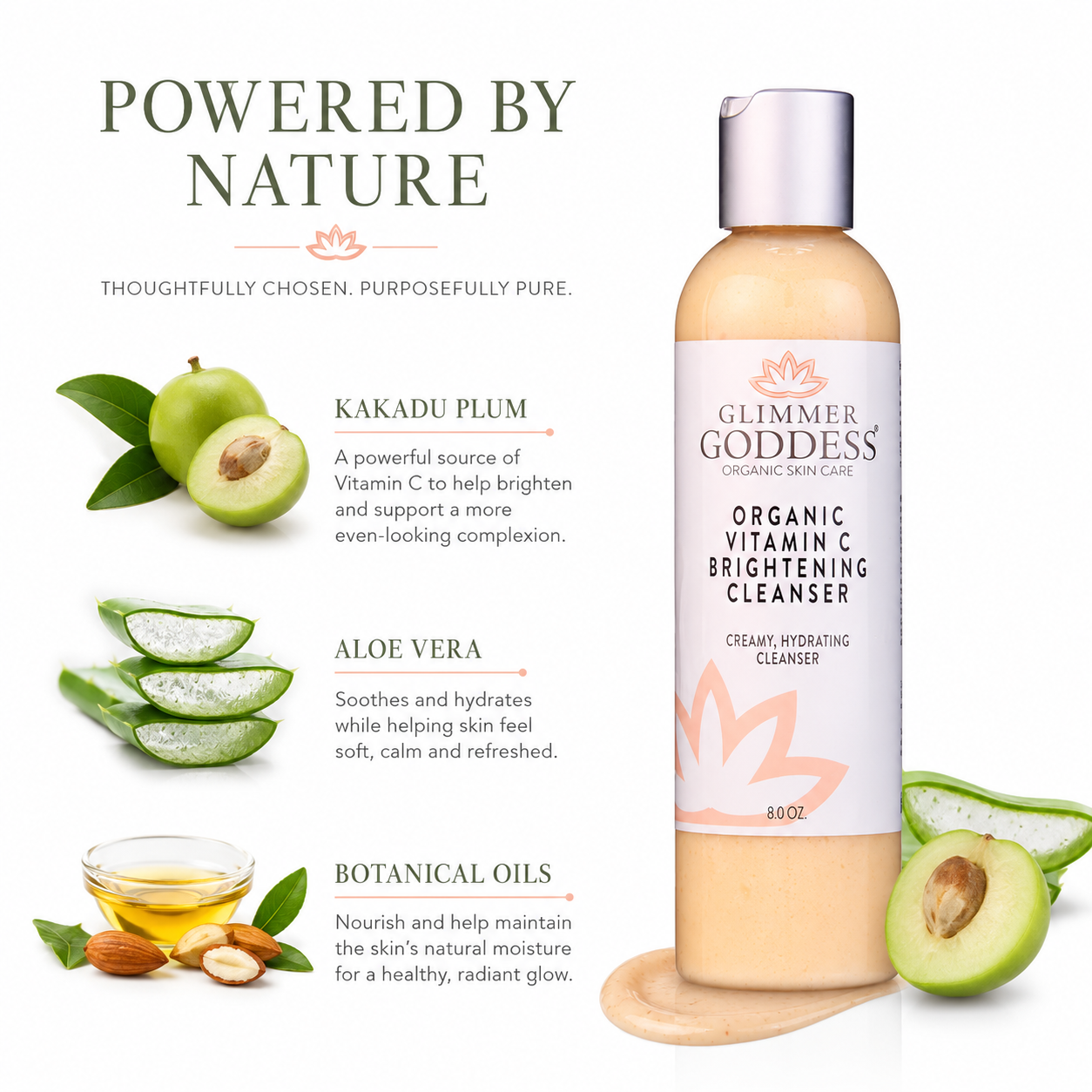 Organic Vitamin C Brightening Cleanser – Gentle Face Wash - Trending Wellness Store