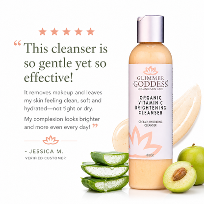 Organic Vitamin C Brightening Cleanser – Gentle Face Wash - Trending Wellness Store
