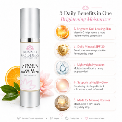 Organic Vitamin C Daily Moisturizer SPF 30 – Brightening Formula - Trending Wellness Store