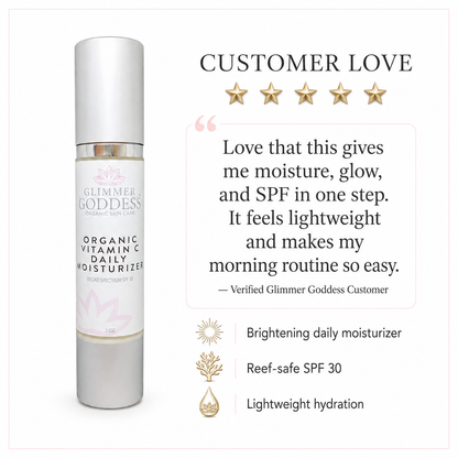 Organic Vitamin C Daily Moisturizer SPF 30 – Brightening Formula - Trending Wellness Store