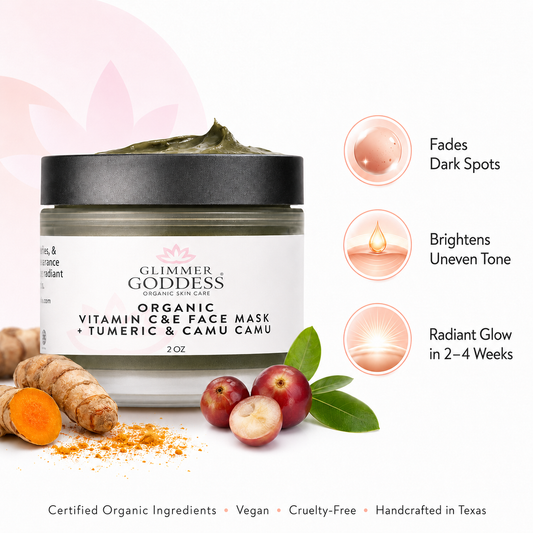 Organic Vitamin C & E Brightening Face Mask - Trending Wellness Store