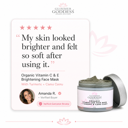 Organic Vitamin C & E Brightening Face Mask - Trending Wellness Store