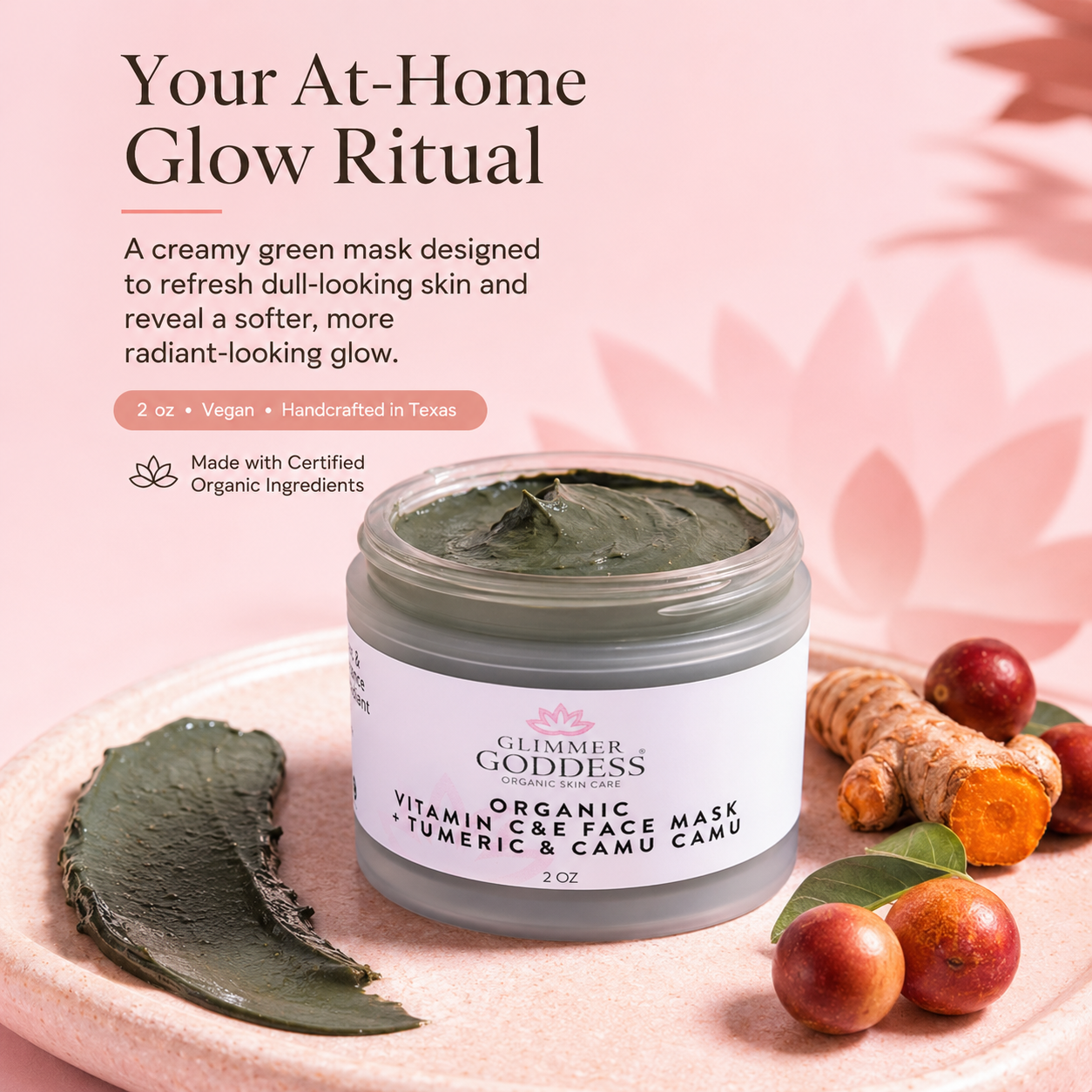 Organic Vitamin C & E Brightening Face Mask - Trending Wellness Store