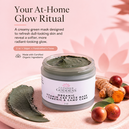 Organic Vitamin C & E Brightening Face Mask - Trending Wellness Store