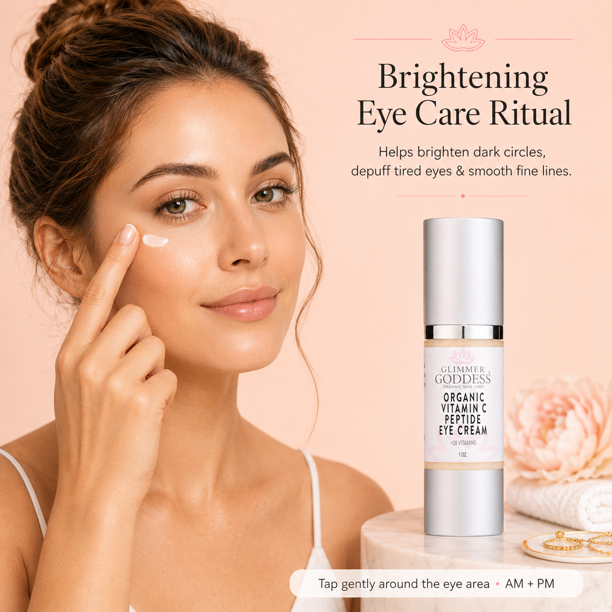 Organic Vitamin C Eye Serum – Peptide Treatment for Dark Circles - Trending Wellness Store