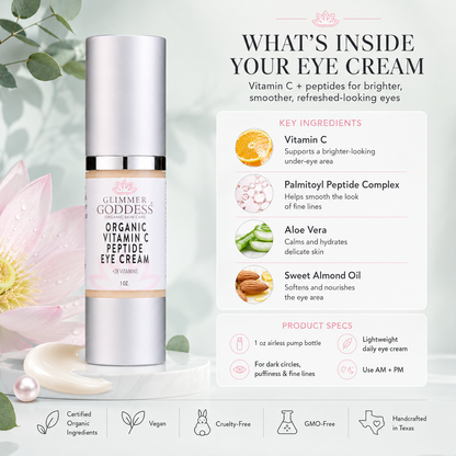 Organic Vitamin C Eye Serum – Peptide Treatment for Dark Circles - Trending Wellness Store