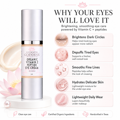 Organic Vitamin C Eye Serum – Peptide Treatment for Dark Circles - Trending Wellness Store