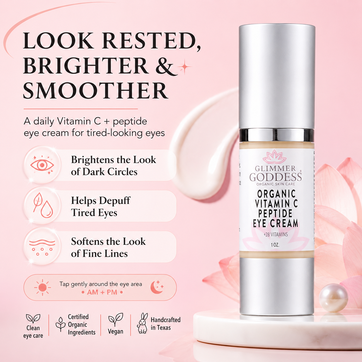 Organic Vitamin C Eye Serum – Peptide Treatment for Dark Circles - Trending Wellness Store