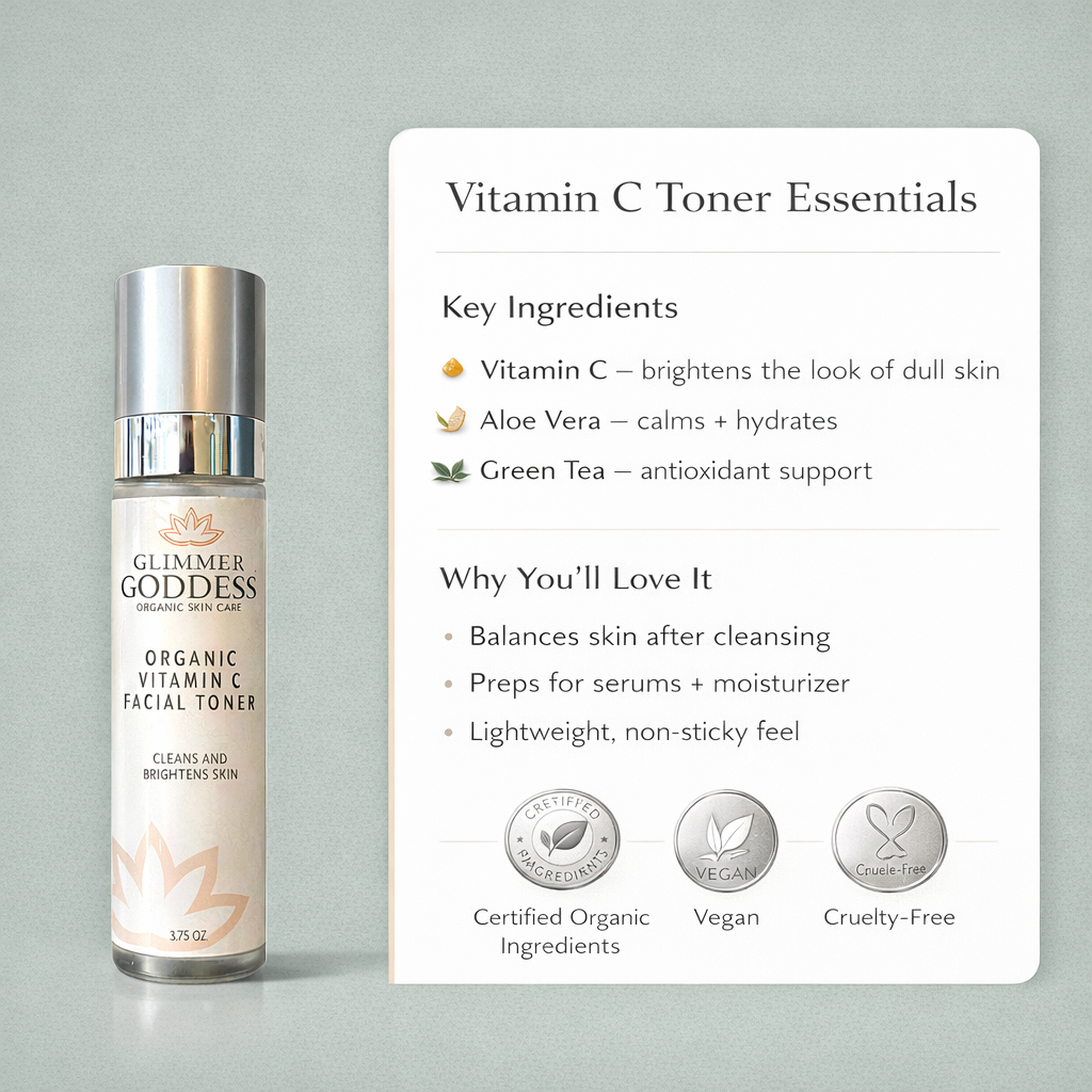 Organic Vitamin C Facial Toner – Natural Brightening Astringent - Trending Wellness Store