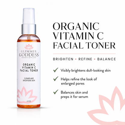 Organic Vitamin C Facial Toner – Natural Brightening Astringent - Trending Wellness Store