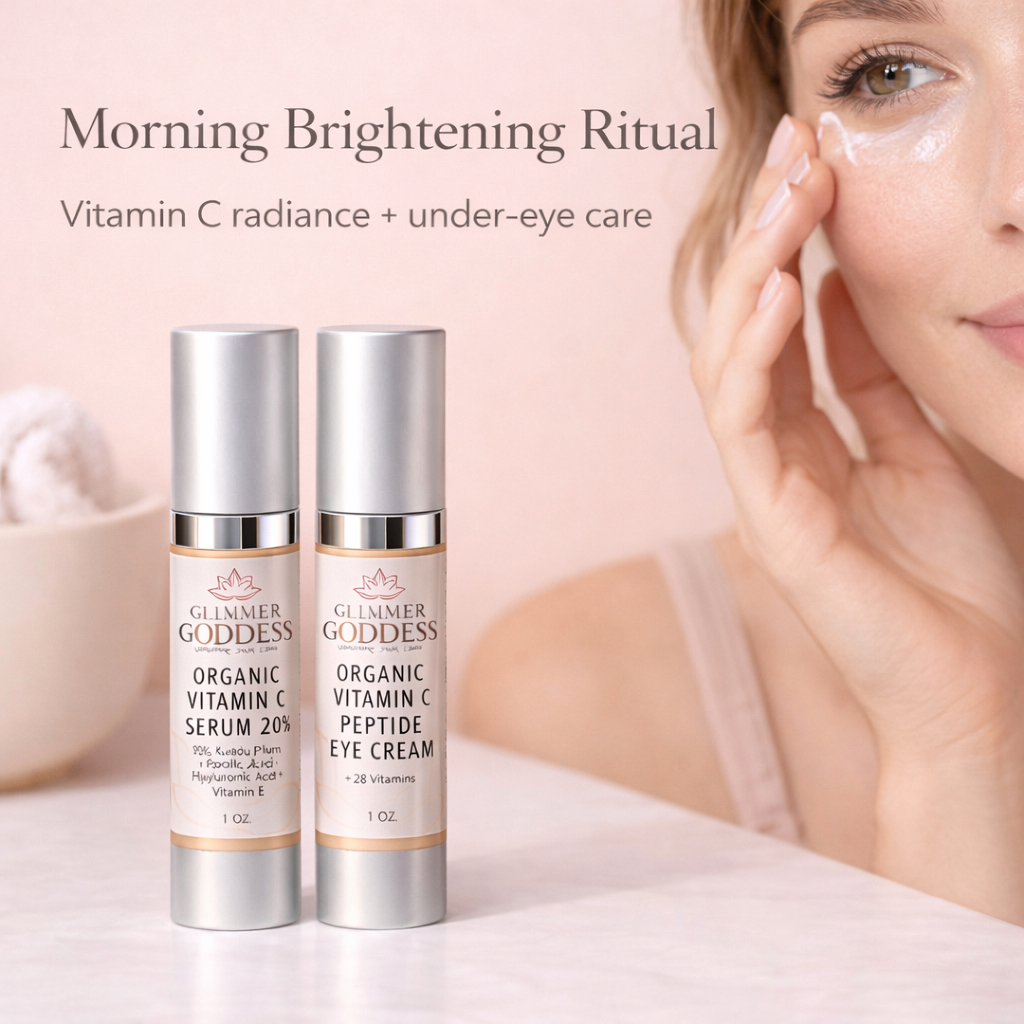 Organic Vitamin C Glow Duo – 20% Vitamin C + Peptide Eye Serum - Trending Wellness Store