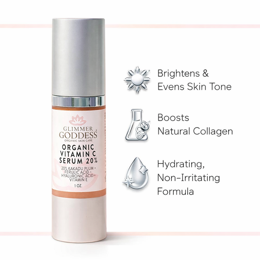 Organic Vitamin C Serum 20% – Brightening Treatment with Hyaluronic & Ferulic Acid - Trending Wellness Store