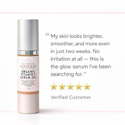 Organic Vitamin C Serum 20% – Brightening Treatment with Hyaluronic & Ferulic Acid - Trending Wellness Store