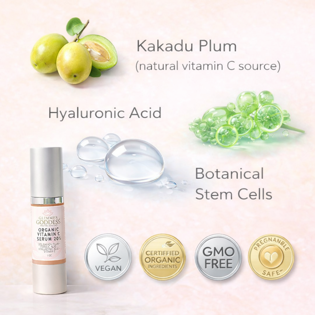 Organic Vitamin C Serum 20% – Brightening Treatment with Hyaluronic & Ferulic Acid - Trending Wellness Store