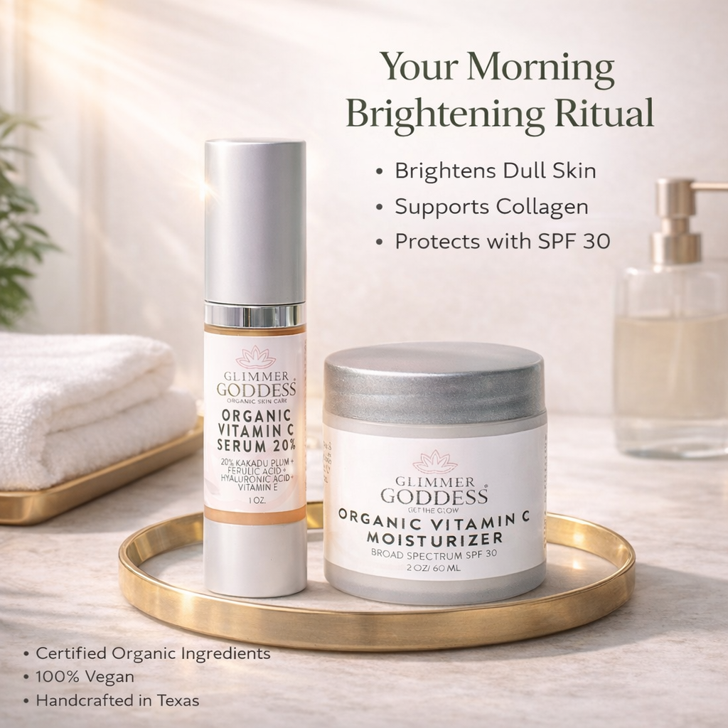 Organic Vitamin C Serum & SPF 30 Moisturizer Duo - Trending Wellness Store