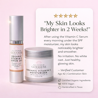 Organic Vitamin C Serum & SPF 30 Moisturizer Duo - Trending Wellness Store