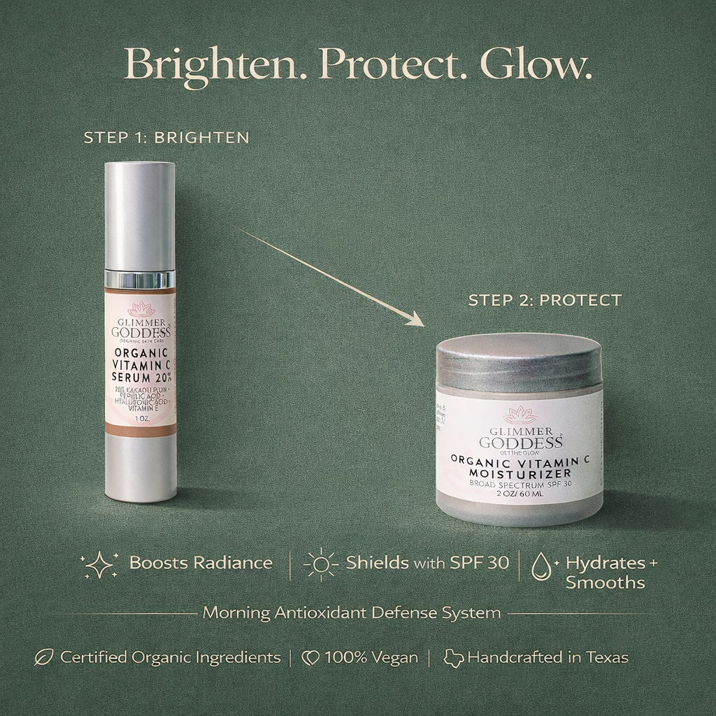 Organic Vitamin C Serum & SPF 30 Moisturizer Duo - Trending Wellness Store
