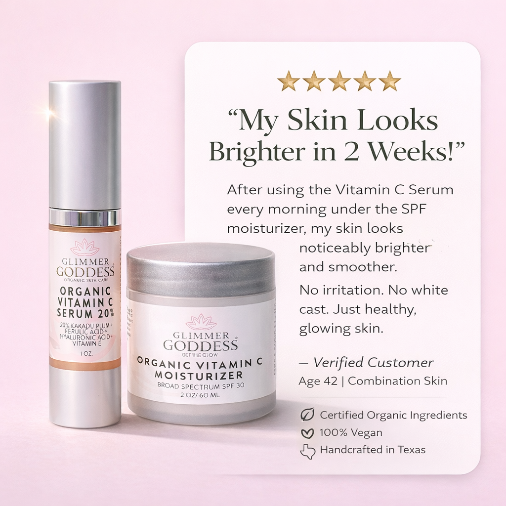 Organic Vitamin C Serum & SPF 30 Moisturizer Duo - Trending Wellness Store