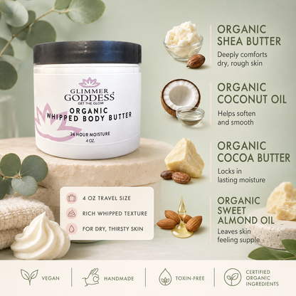 Organic Whipped Body Butter 4 oz – Travel Size - Trending Wellness Store