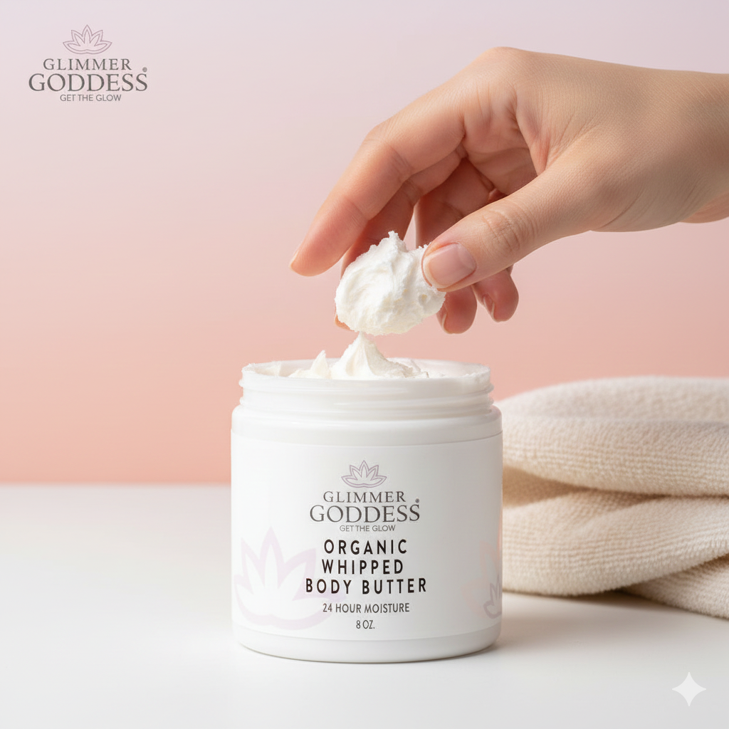 Organic Whipped Body Butter – Ultra-Rich Moisturizer for Dry Skin, Eczema & Sensitive Skin (8 oz) - Trending Wellness Store
