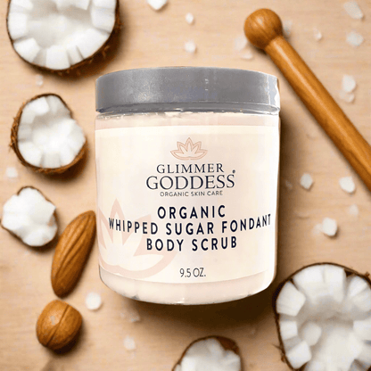 Organic Whipped Sugar Body Scrub 2 oz – Travel Size Crepey Skin Treatment & Exfoliator - Trending Wellness Store