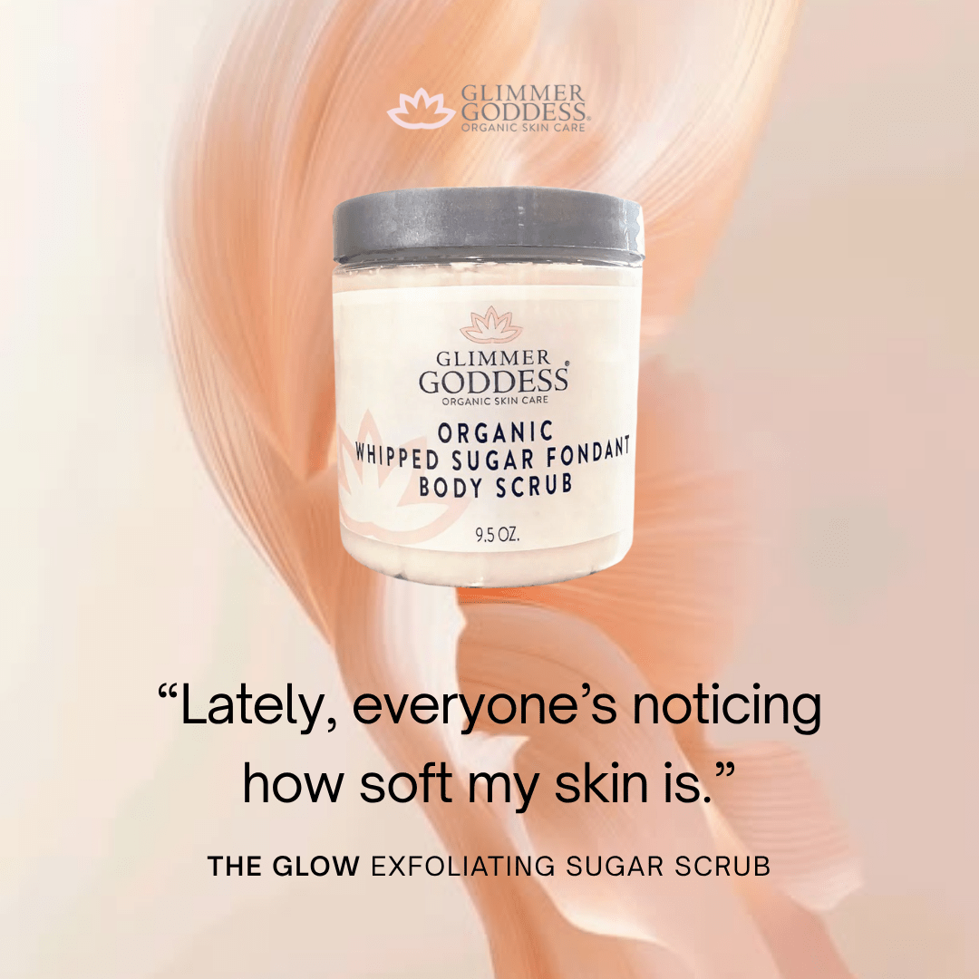 Organic Whipped Sugar Body Scrub 2 oz – Travel Size Crepey Skin Treatment & Exfoliator - Trending Wellness Store