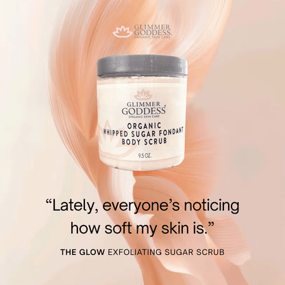 Organic Whipped Sugar Body Scrub 2 oz – Travel Size Crepey Skin Treatment & Exfoliator - Trending Wellness Store