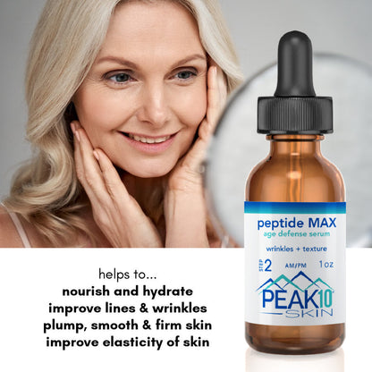 PEPTIDE MAX multi peptide age defense serum  1oz - Trending Wellness Store