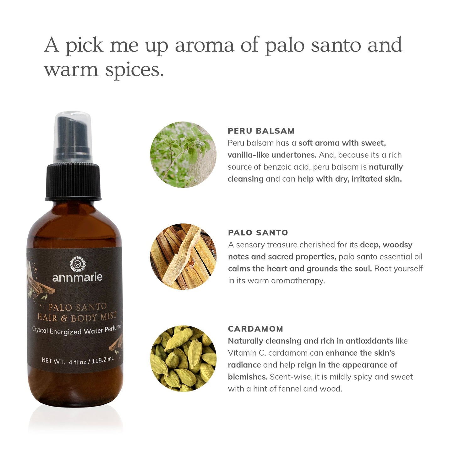 Palo Santo Hair & Body Mist (4oz)- Collective - Trending Wellness Store
