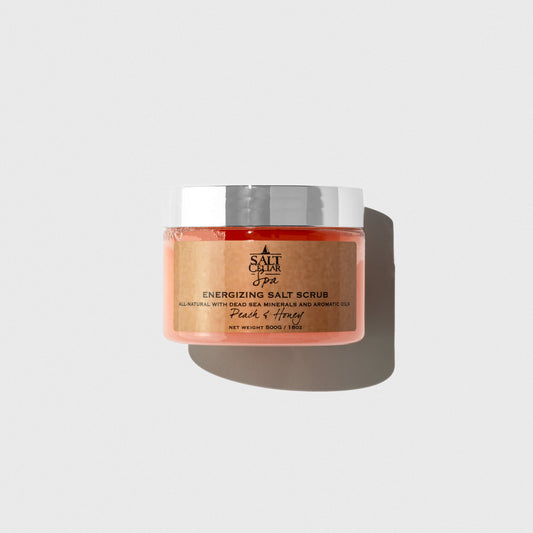 Peach & Honey Dead Sea Salt Body Scrub - Trending Wellness Store