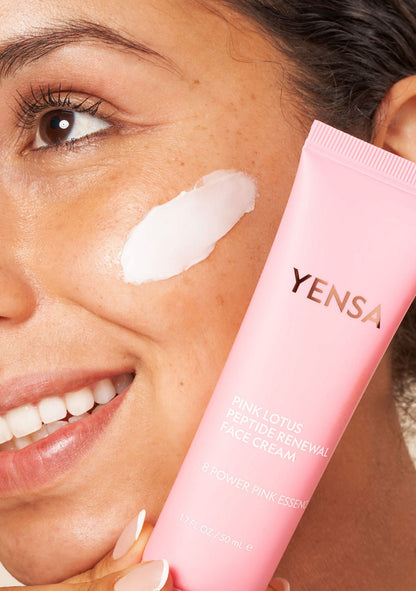 Pink Lotus Peptide Renewal Face Cream - Trending Wellness Store