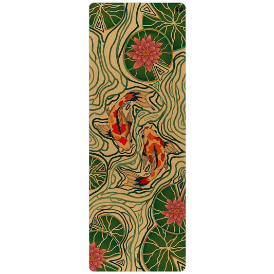 Pond of Harmony Aura Cork Yoga Mat - Trending Wellness Store
