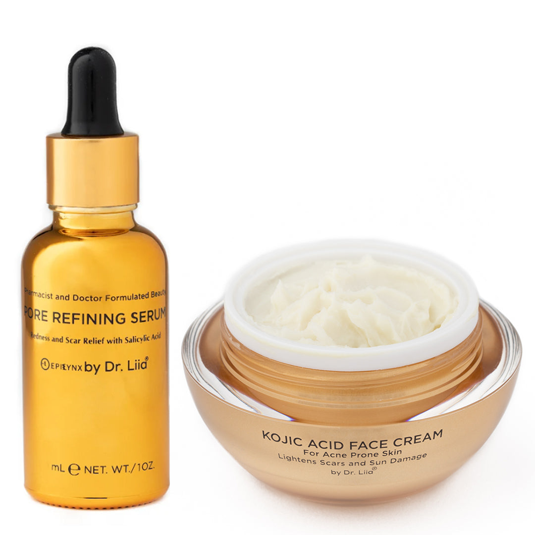Pore Refining & Brightening Kojic Acid Skincare Set – Vegan, Hypoallergenic Duo - Trending Wellness Store