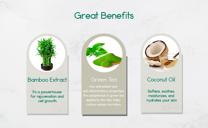 Pristine Soap Bar. Green Clay, Bamboo, and Green Tea. - Trending Wellness Store