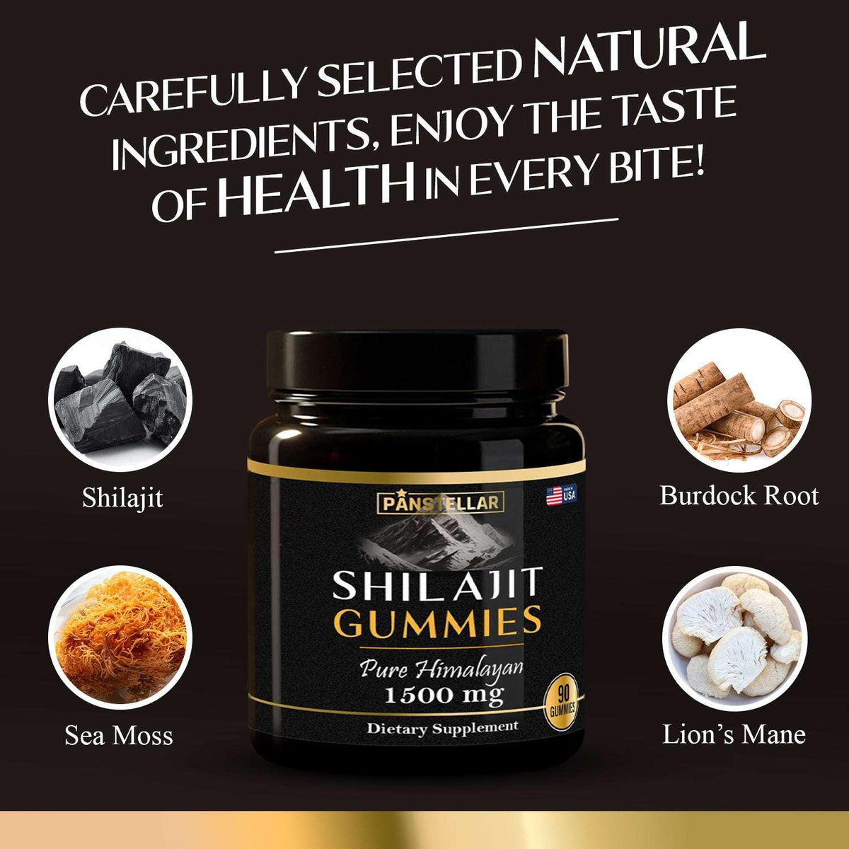 Pure Himalayan Shilajit Gummies 1500mg – 90 Gummies - Trending Wellness Store