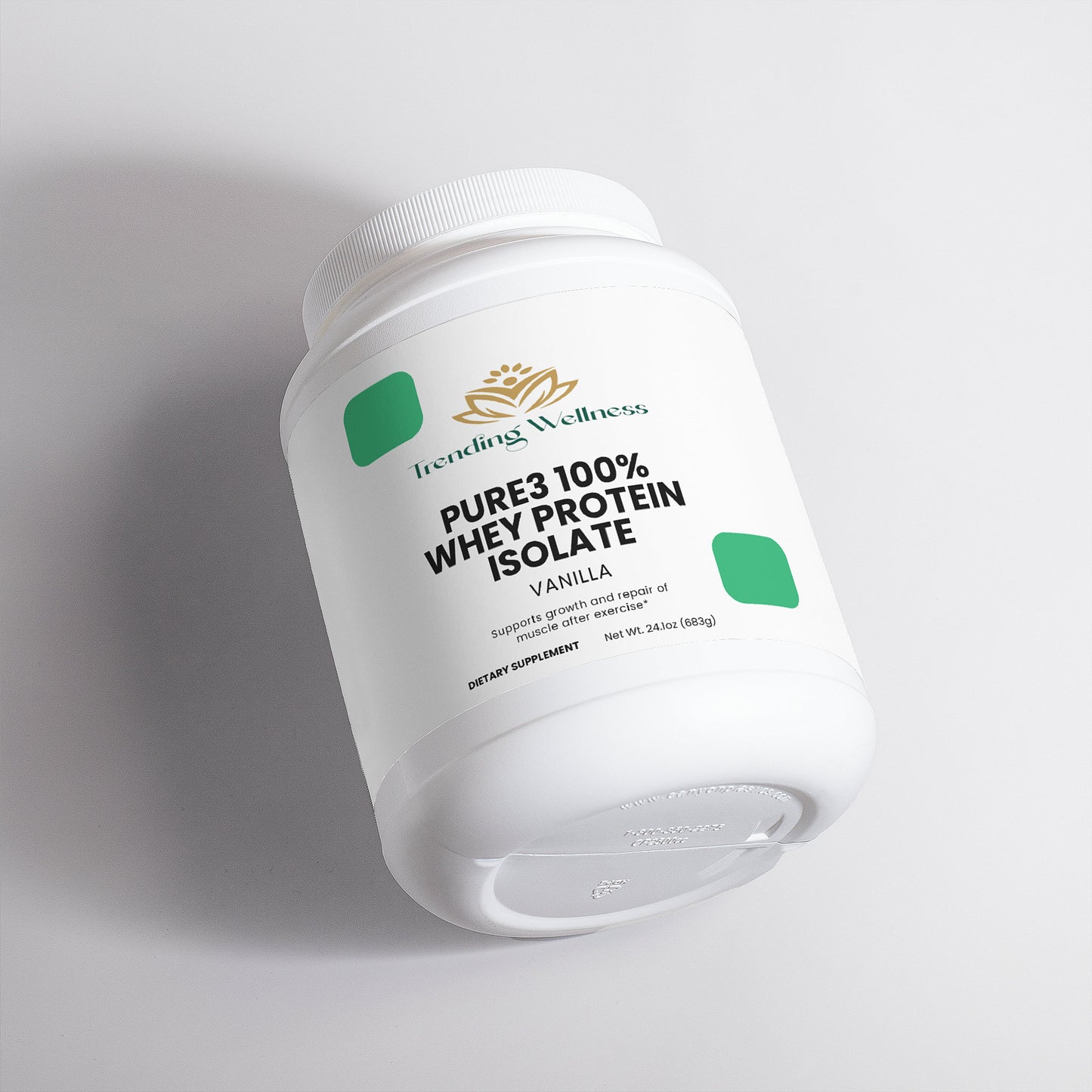 Pure3 100% Whey Protein Isolate (Vanilla) - Trending Wellness Store