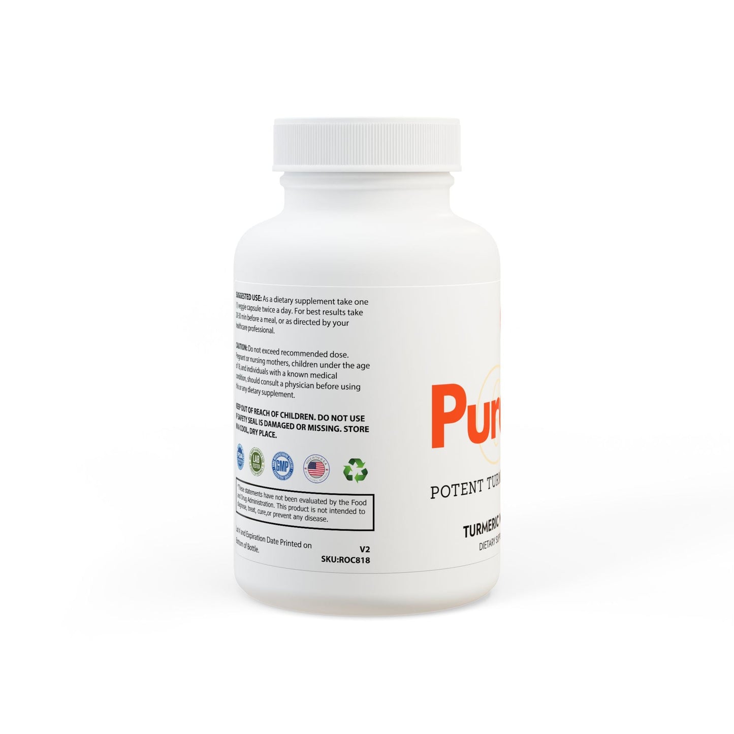 PureCur Turmeric with Black Pepper Fruit Extract Supplement (60 Capsules) - Trending Wellness Store