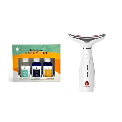 Pursonic 7-in-1 Facial Therapy Device & Anti-Aging Serum Bundle - Trending Wellness Store
