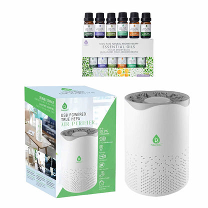 Pursonic Air Purifier with 6-Pack Premium Essential Oils Collection - Trending Wellness Store