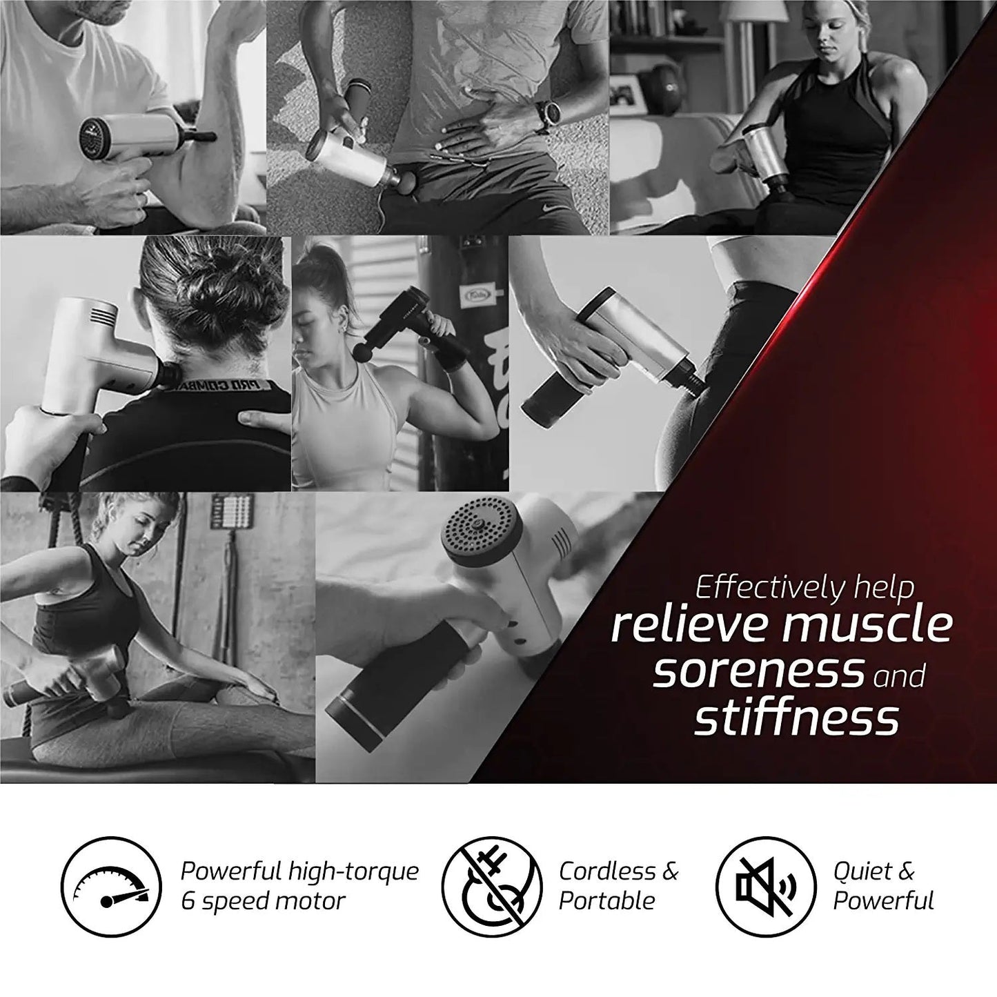 Pursonic Full-Body Massage Mat & 6-Speed Cordless Deep Tissue Massage Gun - Trending Wellness Store
