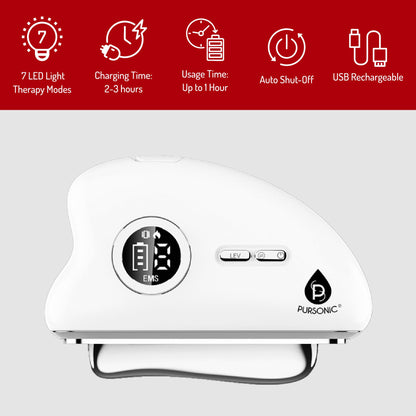 Pursonic LED Rejuvenation Duo: Eye Mask & 7-in-1 Light Therapy Device - Trending Wellness Store