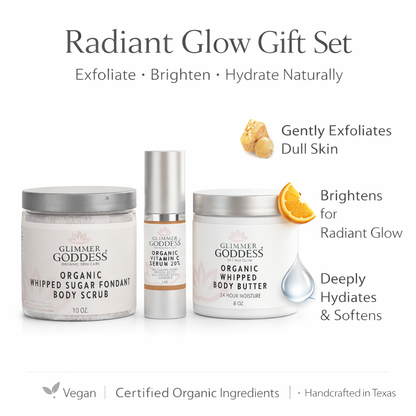 Radiance Glow Organic Skincare Gift Set – Exfoliate, Brighten & Hydrate Naturally - Trending Wellness Store