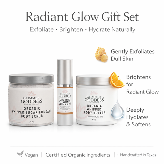 Radiance Glow Organic Skincare Gift Set – Exfoliate, Brighten & Hydrate Naturally - Trending Wellness Store