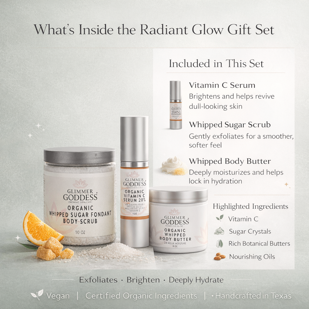 Radiance Glow Organic Skincare Gift Set – Exfoliate, Brighten & Hydrate Naturally - Trending Wellness Store