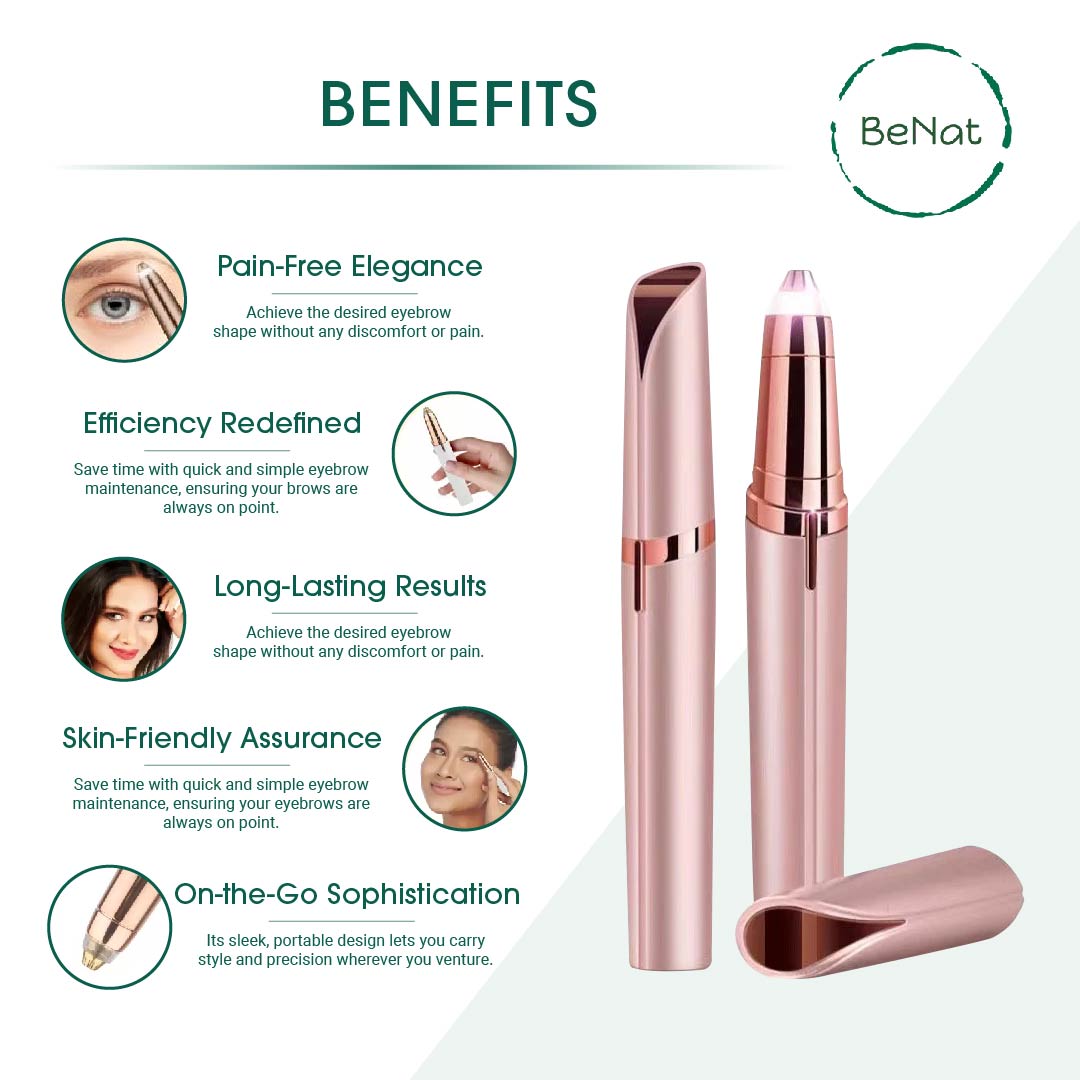 Rechargeable Eyebrow Hair Remover - Trending Wellness Store