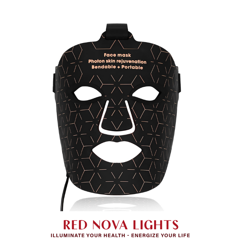 Red Light Therapy Face Mask – LED Skin Rejuvenation Mask with Red, Blue, Yellow + NIR (460–850nm) - Trending Wellness Store